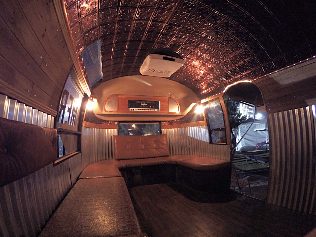 Inside the Tito's Airstream Lounge